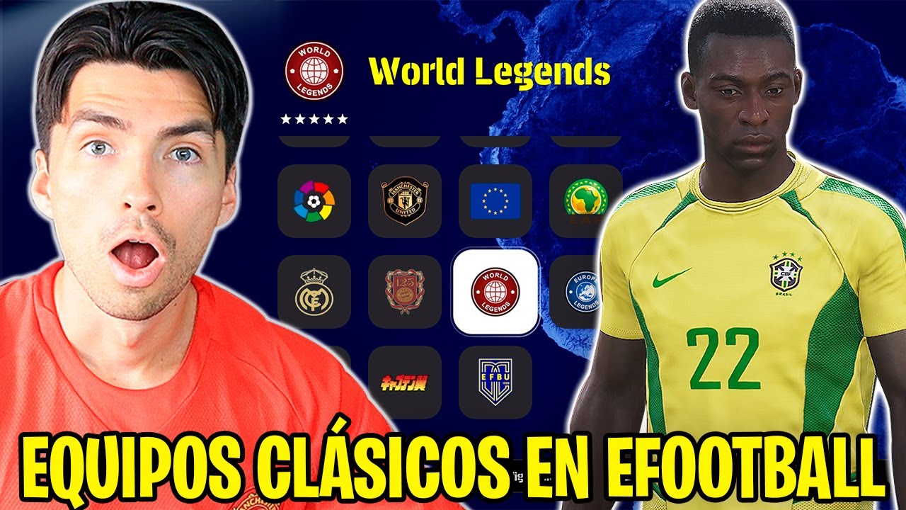 EFOOTBALL 100% LICENCIADO y con EQUIPOS CLÁSICOS con este PARCHE 😨