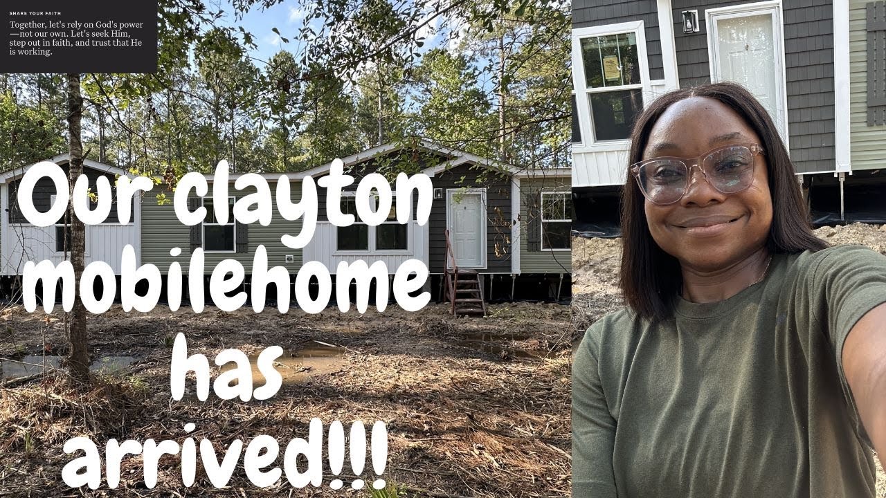Our Clayton DoubleWide Mobile Home Has Arrived! | From Raw Land to Reality