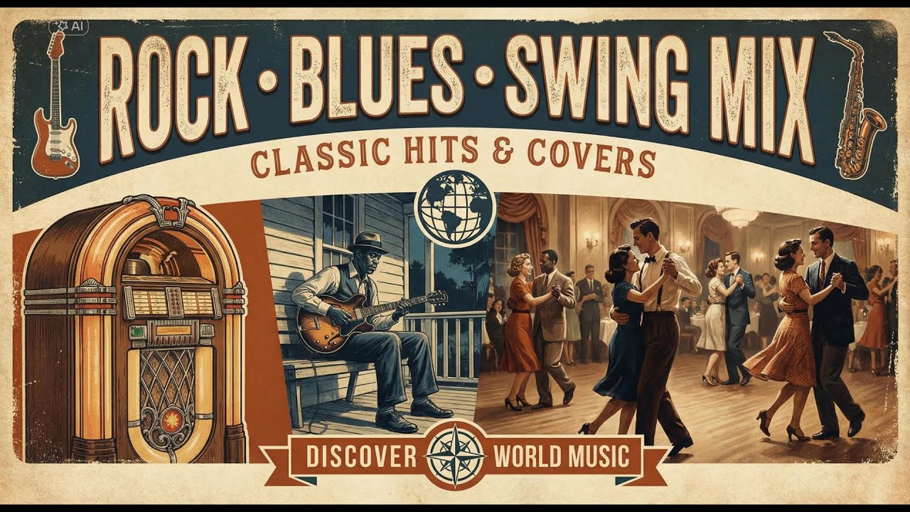 Rock • Blues • Swing Mix 🎸 | Classic Hits & Covers | Discover World Music