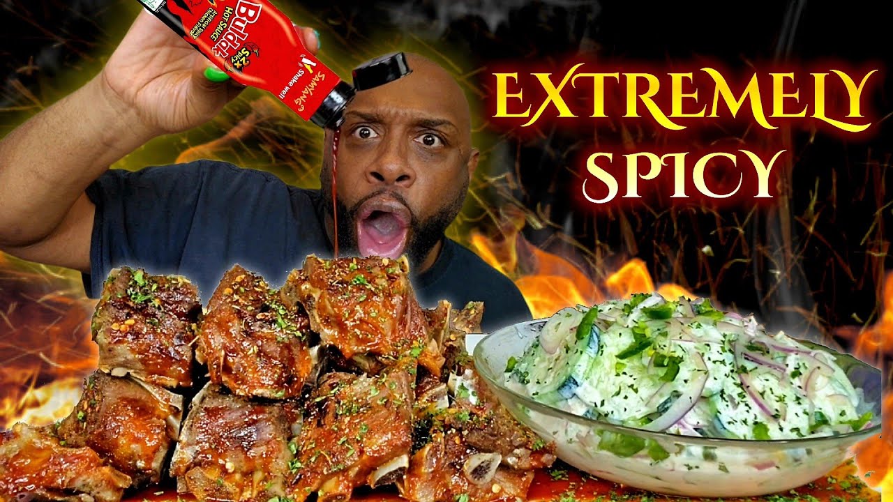 TAE & LOU BREAKUP 💔 MY OPINION 🤔 ... "SUPER SPICY" NECKBONES MUKBANG 먹방 ...