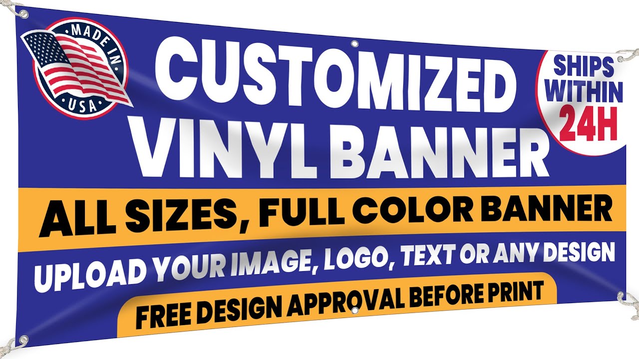Custom Banner & Signs &ndash; Personalized Vinyl Banner for Outdoor Events, Banners for All Occasions
