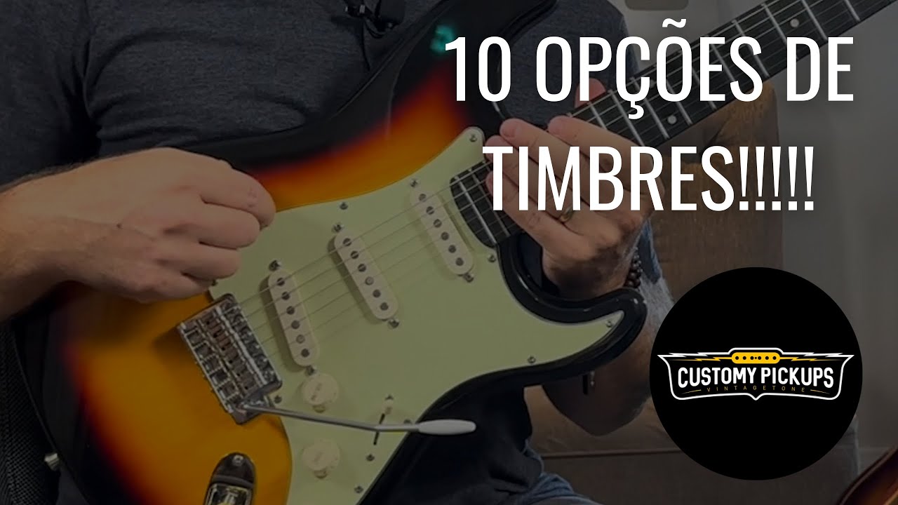 Customy Pickups Set Black Cat SSS + Chave Seletora de 10 Posições (Review Completo)