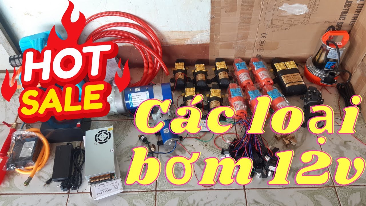 Giá các loại bơm 12v phun thuốc sâu  năm 2024 giảm mạnh - bommini12v
