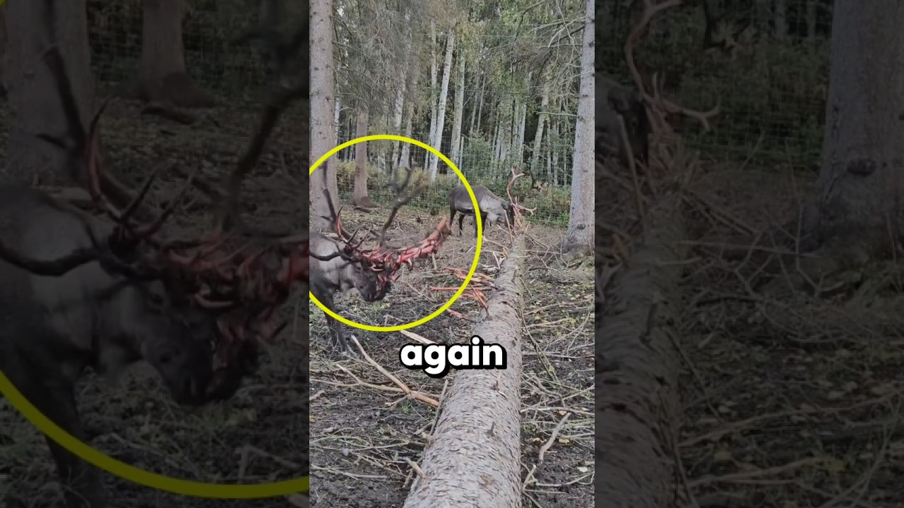 Deer Shedding their Skin to the Bone 🤯