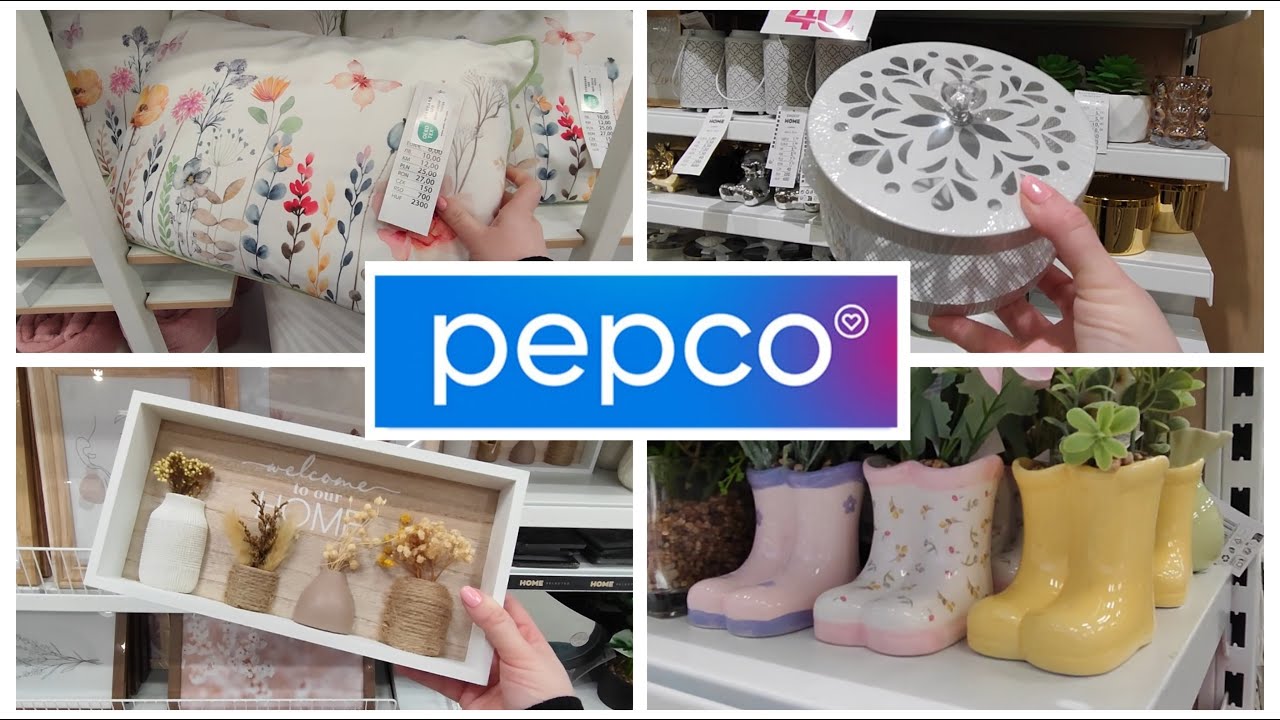 PEPCO 🛍️ PODUSZKA WIOSENNA HIT 💖 SZKLANKA W STOKROTKI I DONICZKI KALOSZE 💖 PRZEGLĄD PÓŁEK 💖