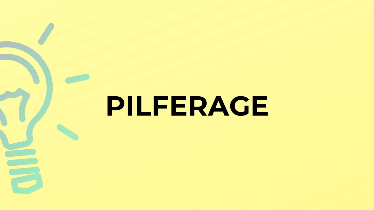 What is the meaning of the word PILFERAGE?
