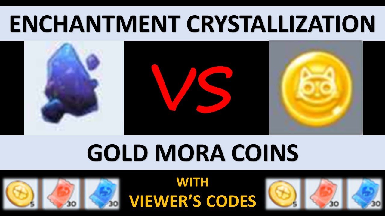 EASIEST WAYS TO GET MAX ENCHANT! ENCHANTMENT CRYSTAL VS GOLD MORA COINS!