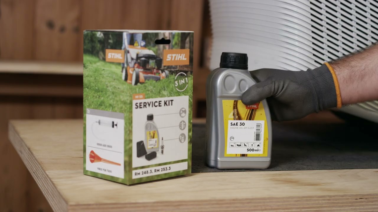 Menjava motornega olja na kosilnici