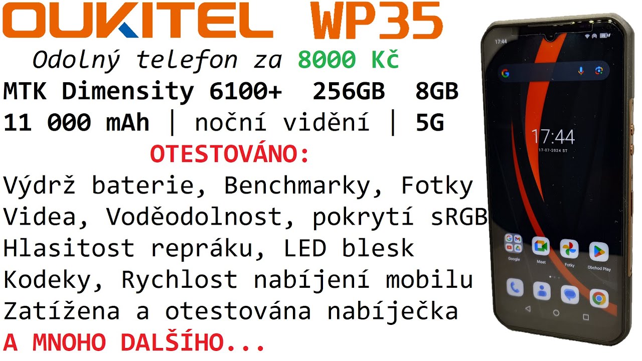 Odolný telefon Oukitel WP35
