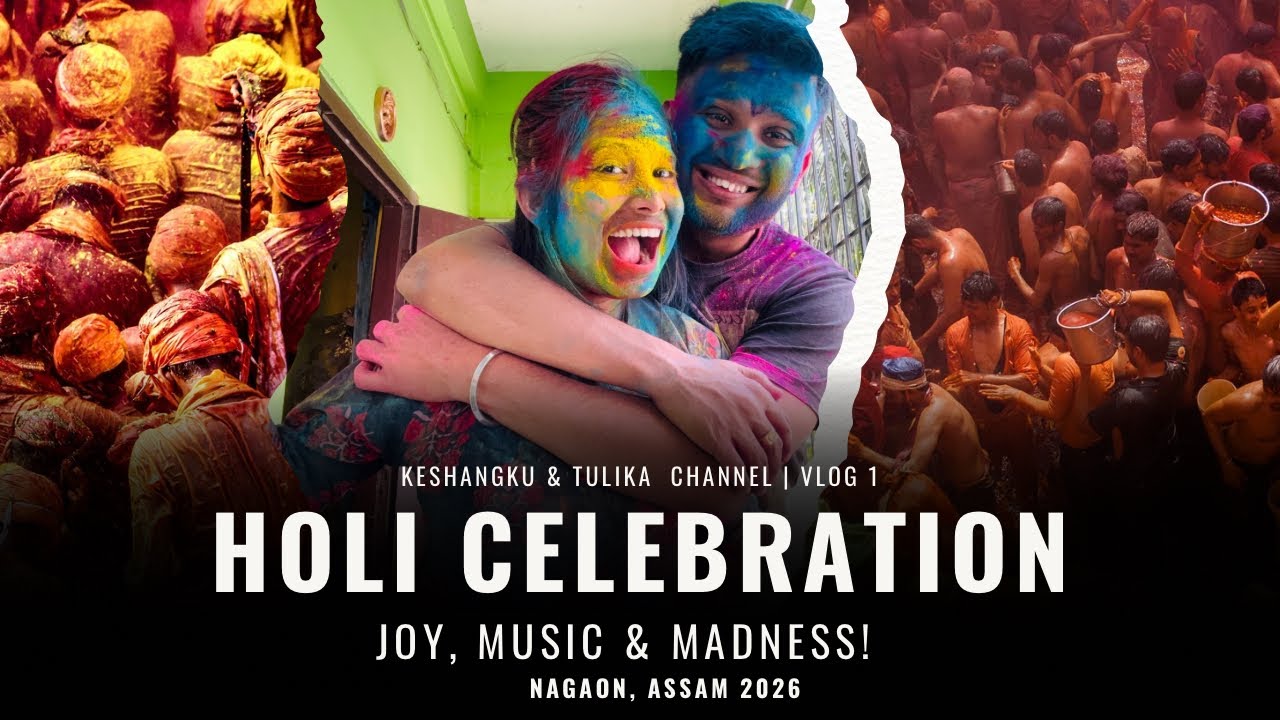 HOLI CELEBRATION 🎉 |JOY , MUSIC, MADNESS | NAGAON ASSAM |#holi #holispecial #holisong #nagaon #assam