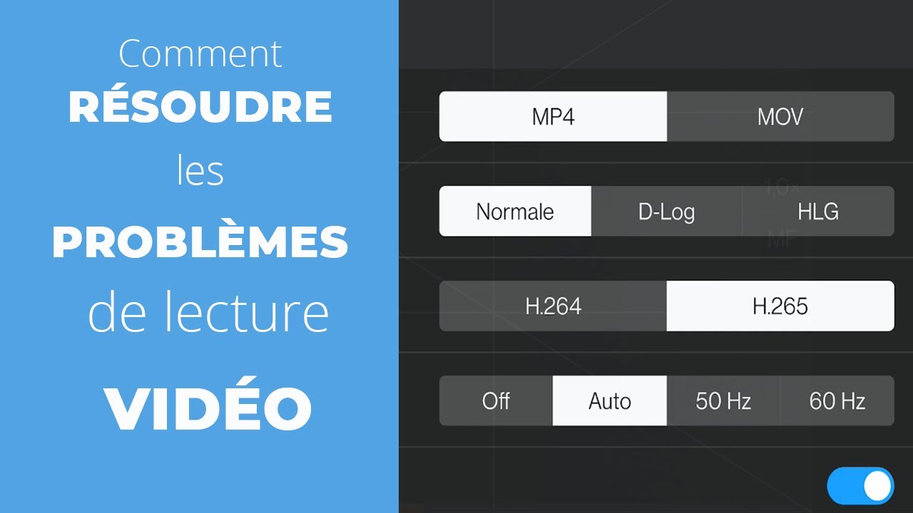 PROBLÈME de LECTURE de vos VIDÉOS DRONE - H265 / Codec HEVC
