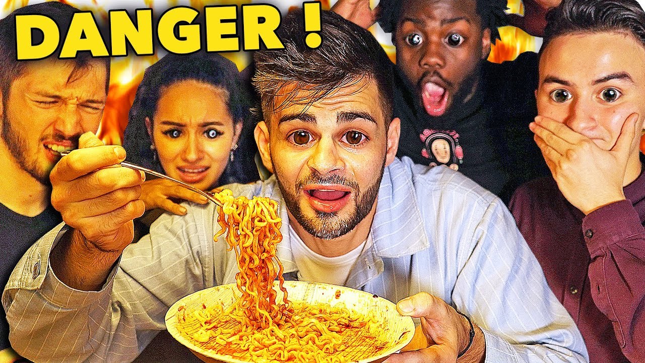 SPICY NOODLES CHALLENGE (défi extreme) [feat. HUGOPOSAY, LONNI, MAILE, NICO MATHIEUX...]