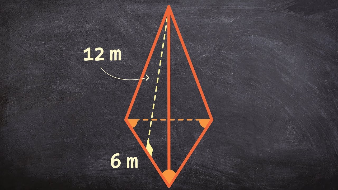 Learn how to determine the surface area of a triangular pyramid