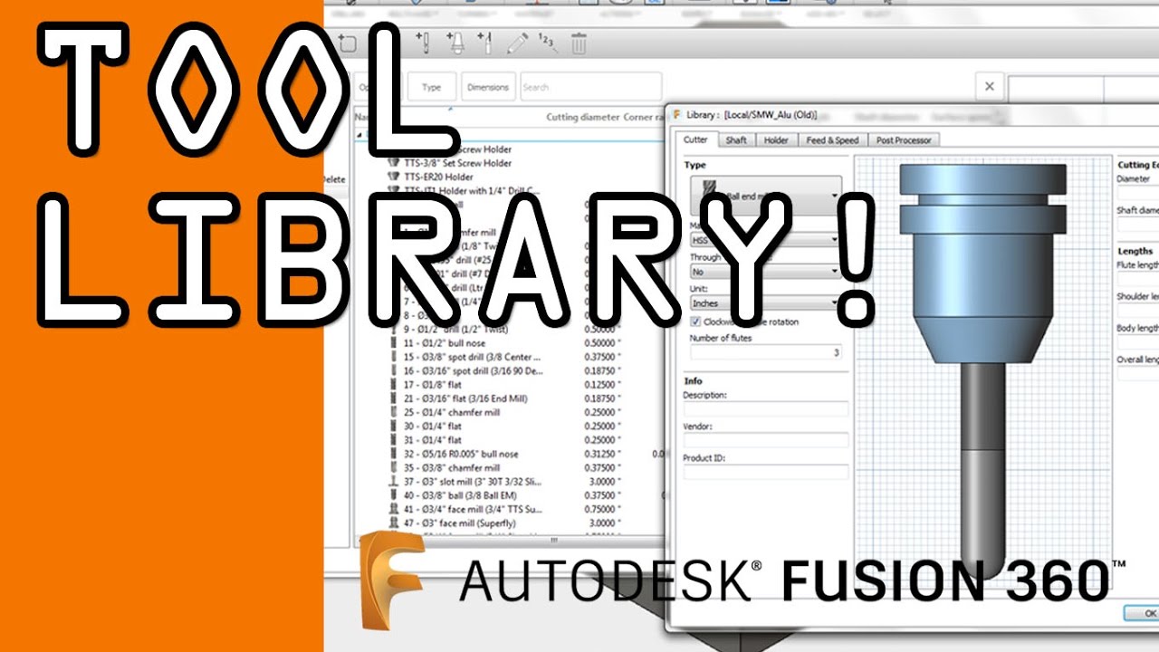 Fusion 360 Tool Library Tutorial - FF58