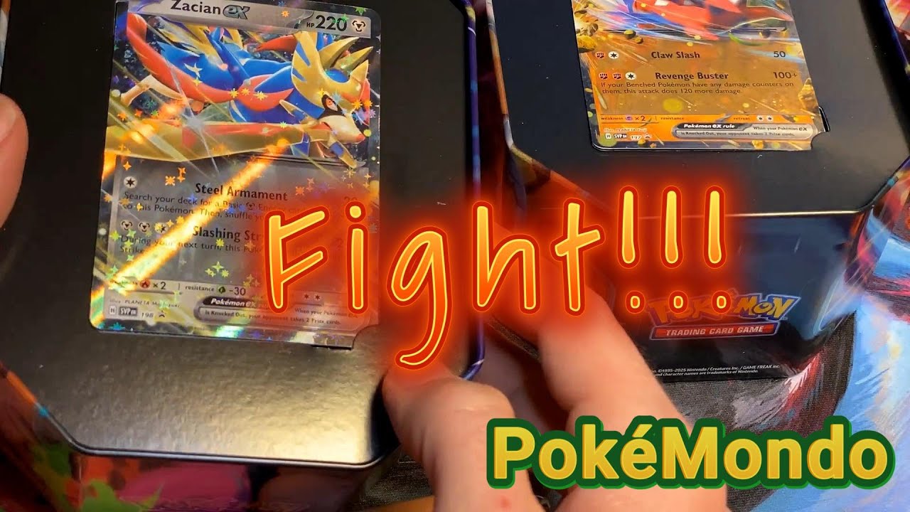 Åbner 2 stk. Slashing Legends Tins - Hvem vinder af disse to seje pokemons