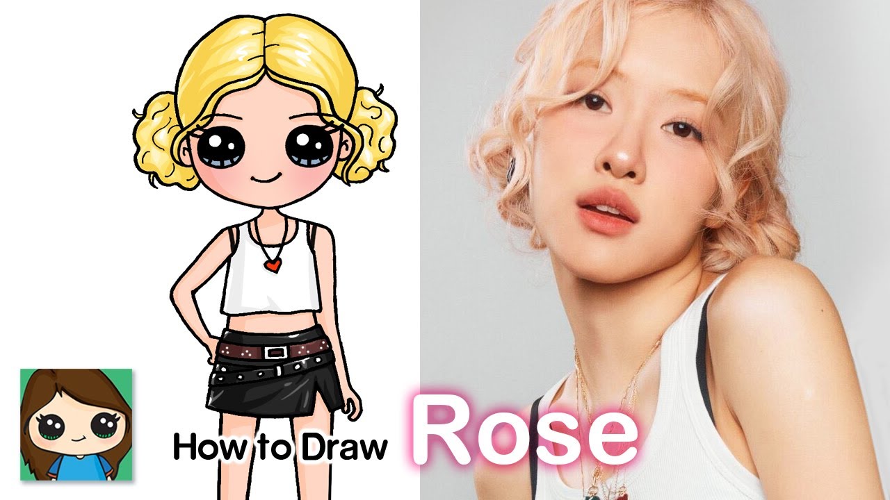 How to Draw Rose BlackPink | APT. | Apateu