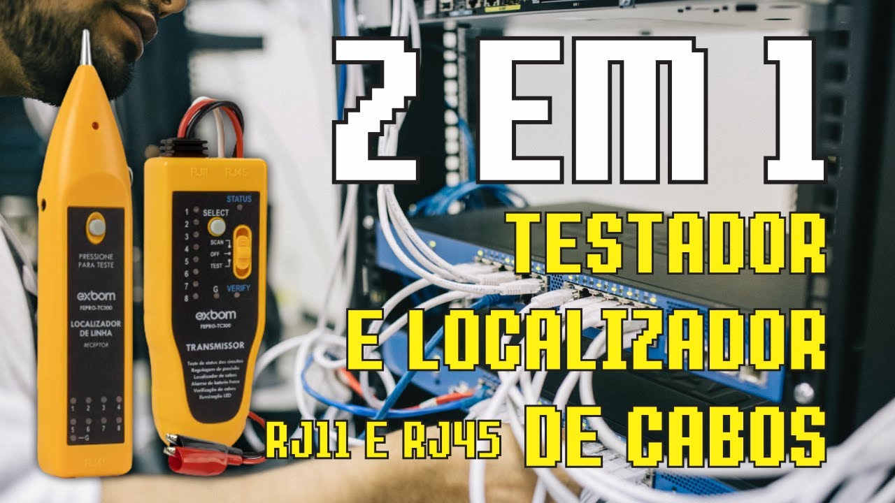 KIT TESTADOR E LOCALIZADOR DE CABOS #cabeamentoestruturado #rj45 #caboderede #redes