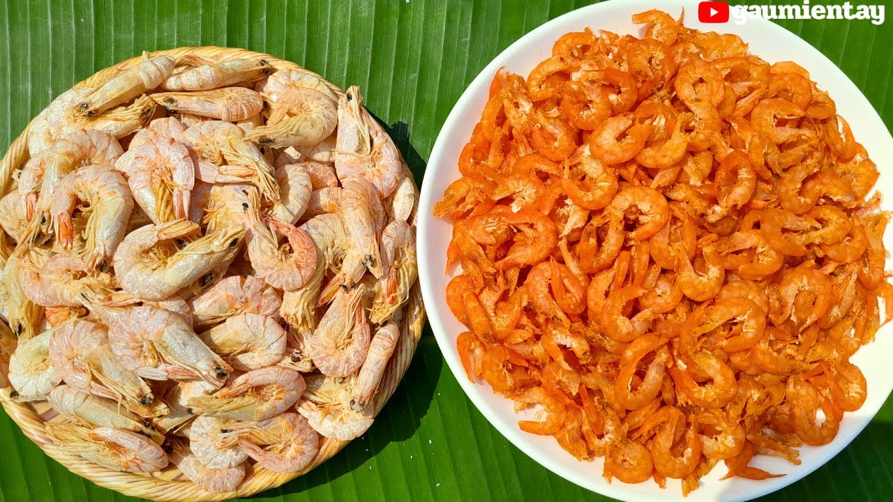 Cách Làm TÔM KHÔ Đỏ Đẹp Dễ Tróc Vỏ Đơn Giản Tại Nhà Đón Tết | Gấu Miền Tây