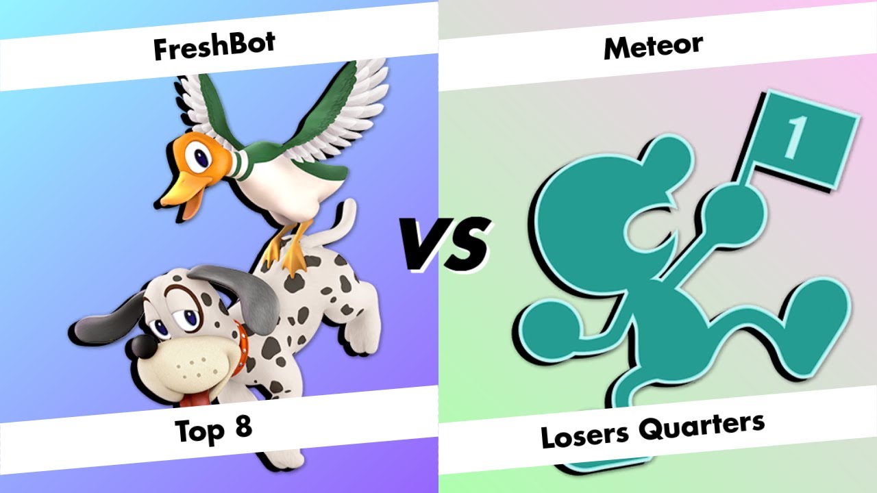 FreshBot (Duck Hunt) vs Meteor (Game & Watch) | Smash the Cave REMIX #21 - Losers Quarters