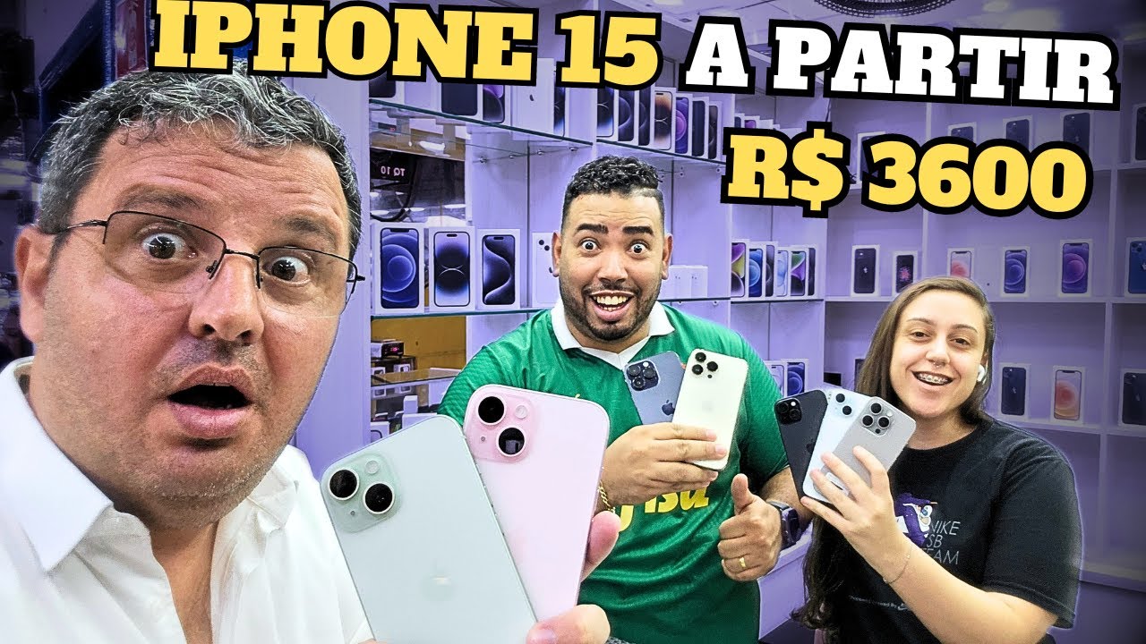 Iphones 15  na 25 de março no Shopping Oriental Fornecedor