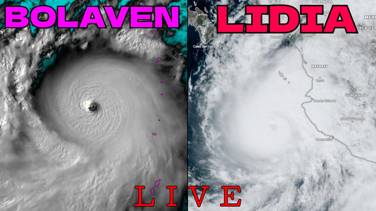 LIVE COVERAGE - Hurricane Lidia a Major threat to Mexico