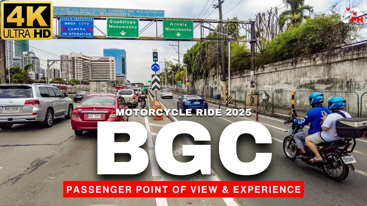 [4K] CHILL POV Commute Ride to BGC  | Virtual Motorcycle Ride Through EDSA Traffic