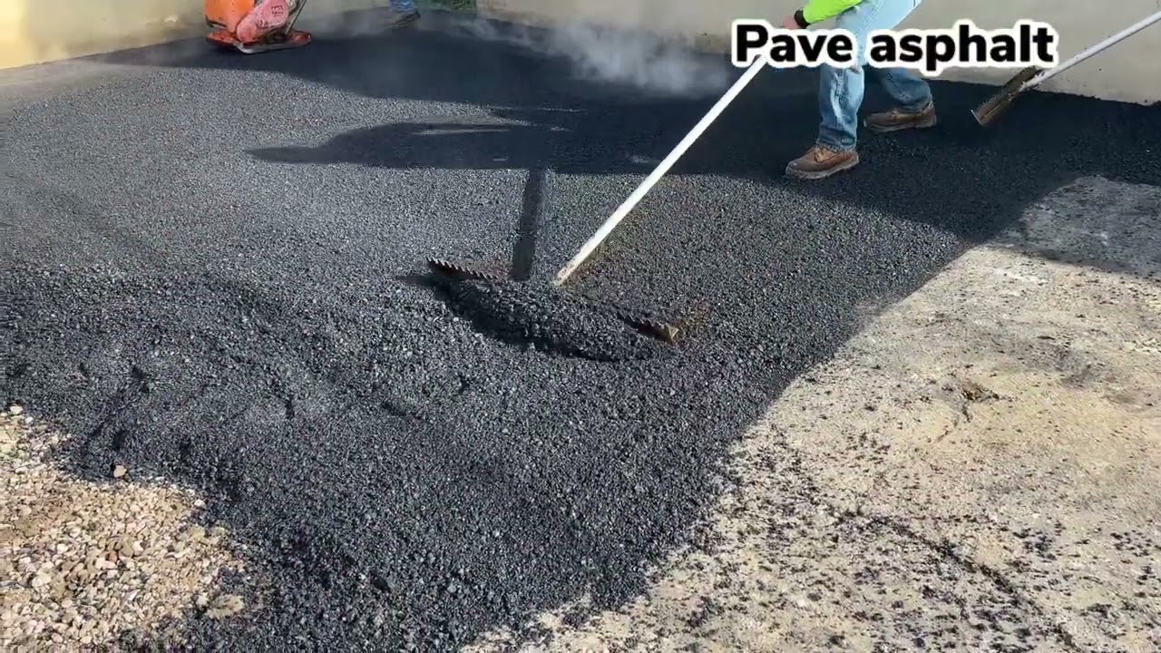 Process of Paving Asphalt