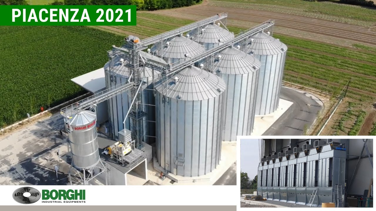 Impianto di stoccaggio cereali costruito nel  2021 - Piacenza, Italy.