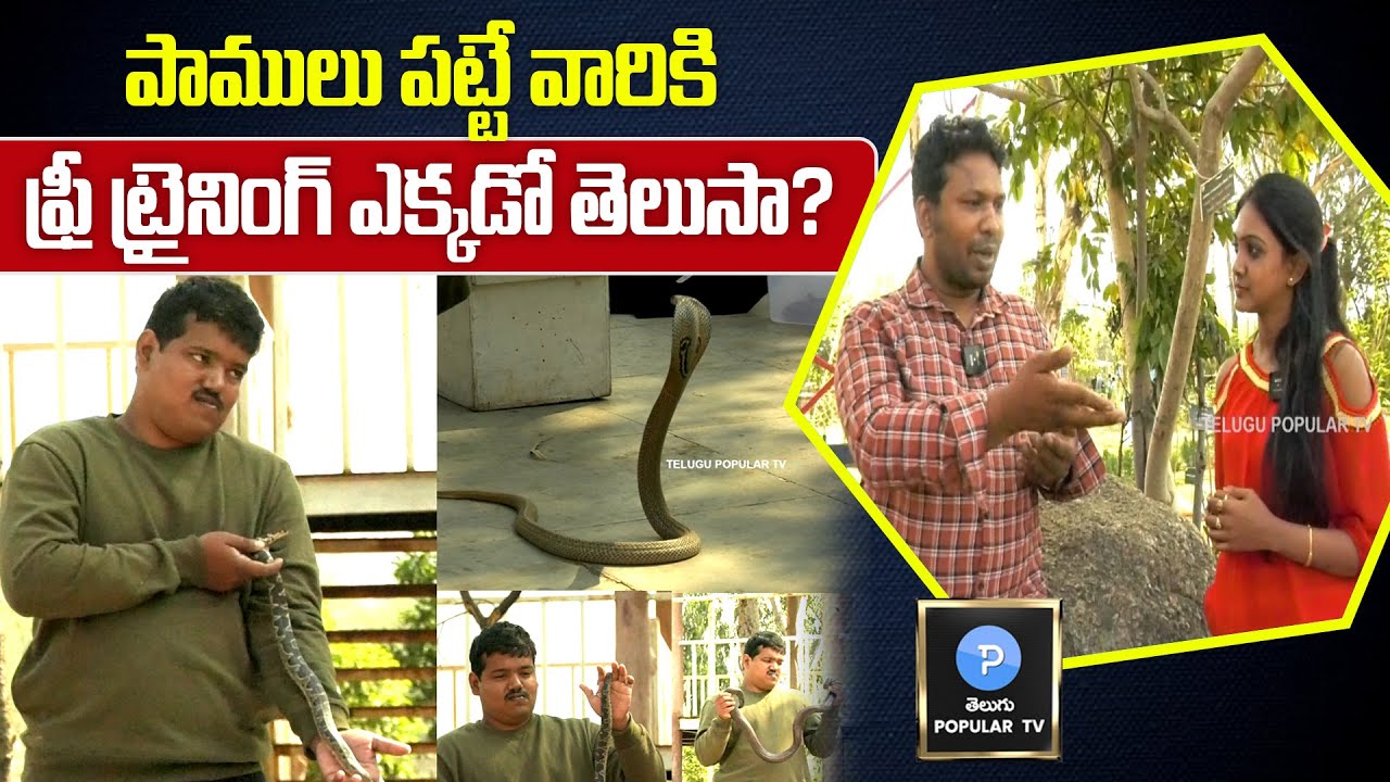 Free Training For Snake Handlers? Snake Catcher Partha Saradhi | Telugu Popular TV