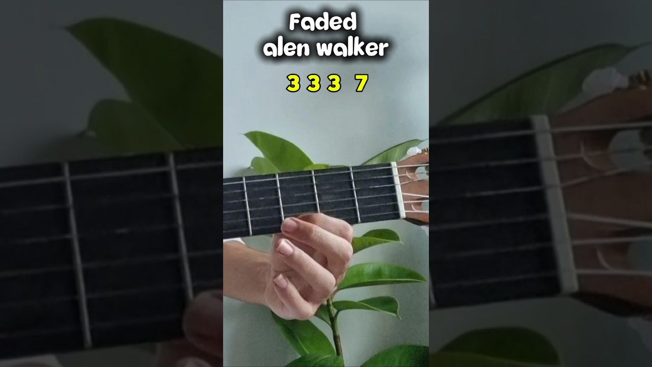 Faded alan walker - easy guitar tutorial (Real)