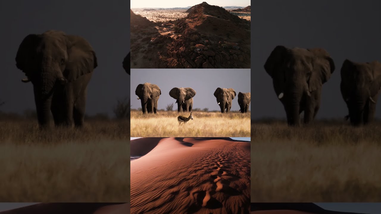 Namibia Travel Short | Cinematic Safari Journey 2025 #shorts