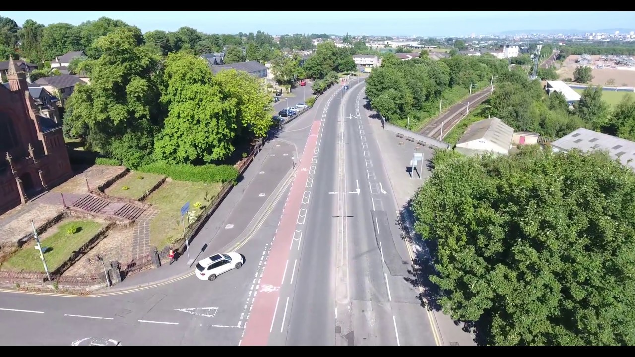 Drone Flight over Cambuslang Main Street 30th June 2018