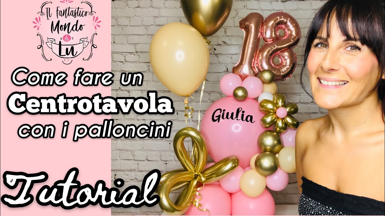 Compleanno. Come fare un centrotavola con i palloncini