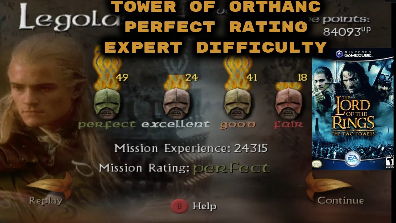 (Expert) Lord of the Rings The Two Towers - Perfect - Tower of Orthanc - Legolas Gamecube/Dolphin