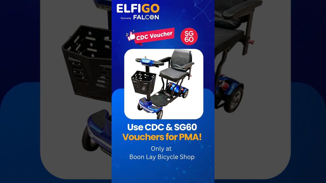 Buy PMA with CDC and SG60 Vouchers at Boon Lay Bicycle Shop!