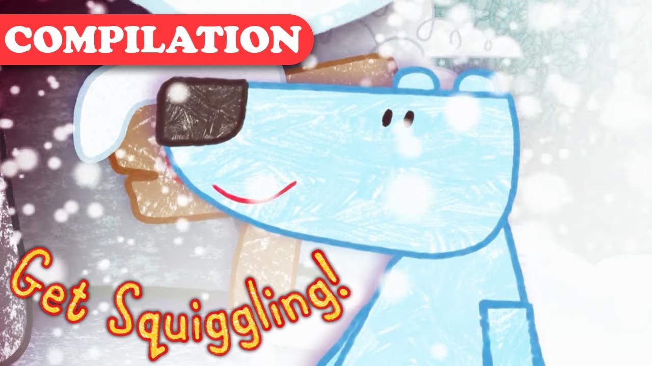 How to Write the Letter M and Draw a Polar Bear | Get Squiggling! | HD Compilation