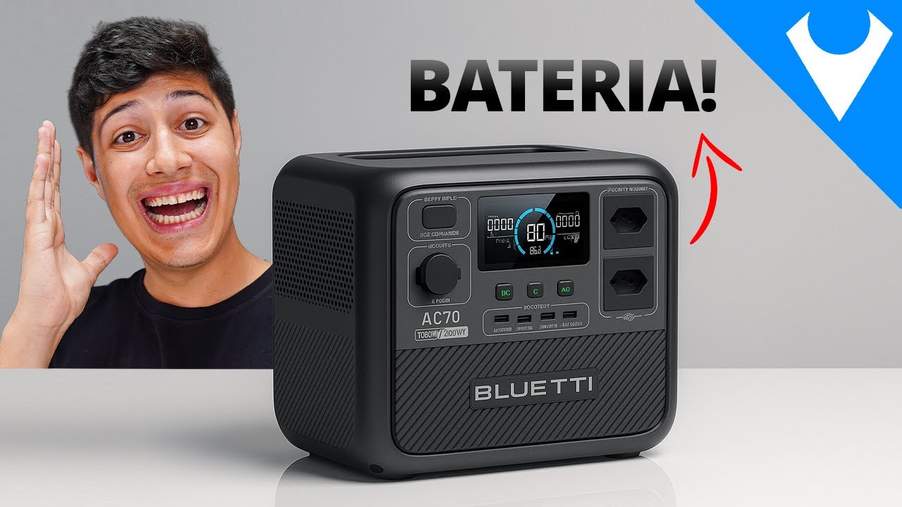 Essa BATERIA acende todas as LUZES DE CASA EM UM APAGÃO! BLUETTI AC70