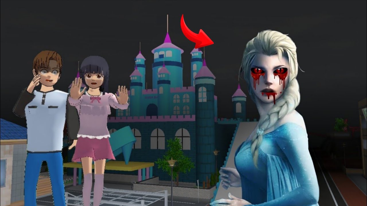 There's a Elsa Zombie appeared (Haunted) Yuta Mio😯||Sakura School Simulator horror drama👹.
