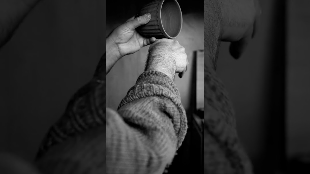 How I pull handles on my fluted cups 