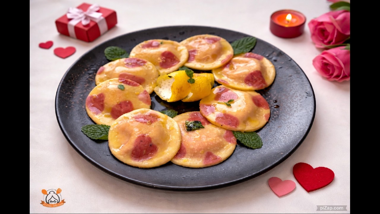 ECCO COME PREPARARE  DEI FANTASTICI RAVIOLI RIPIENI DI SAN VALENTINO