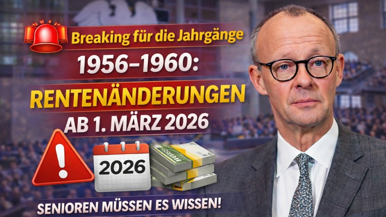 🚨Breaking for the born 1956–1960: Rentenänderungen ab 1. März 2026 – Senioren müssen es wissen!