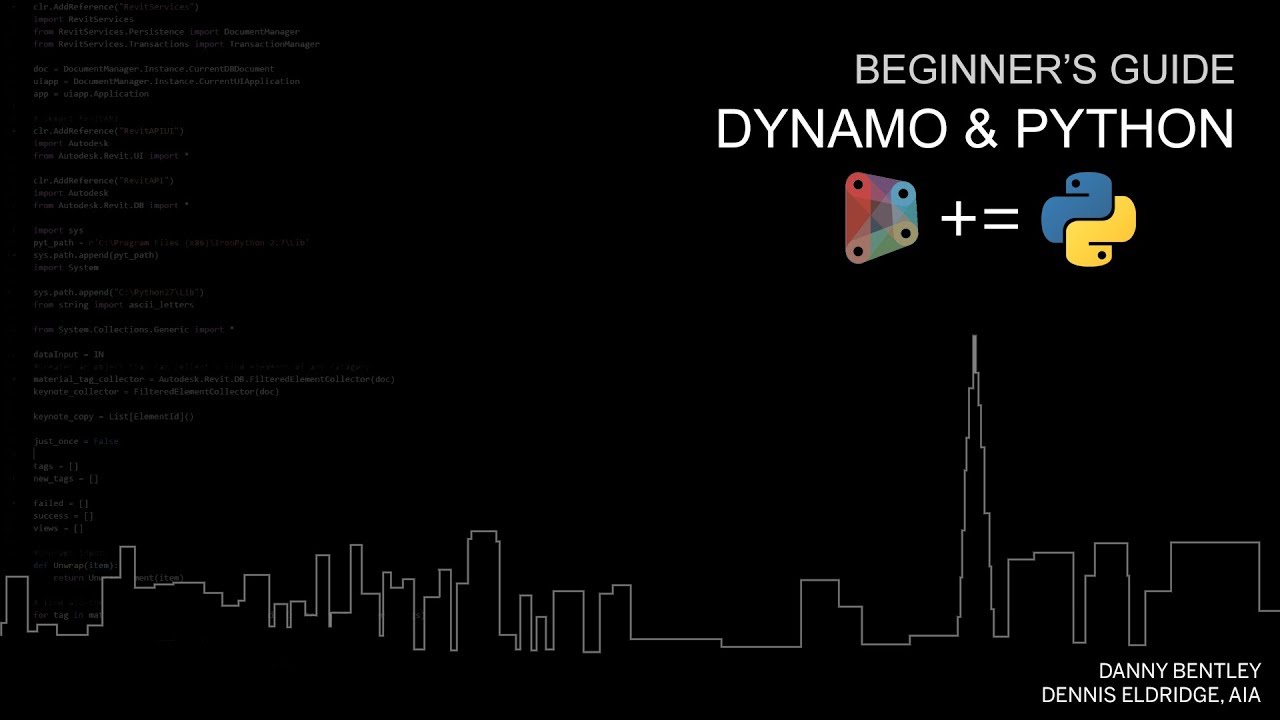 SFDUG Sept 2017 | Beginner's Guide to Python for Dynamo Users