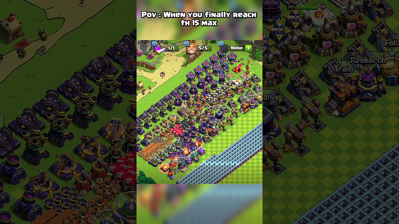 when you finally reach th 15 max ll Clash of clans ll #clashofclans #coc