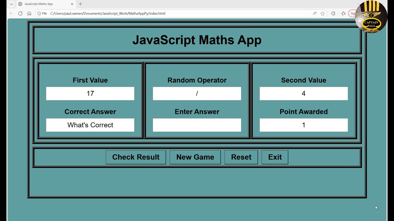 Learn JavaScript by Building a Maths App | Step-by-Step Tutorial