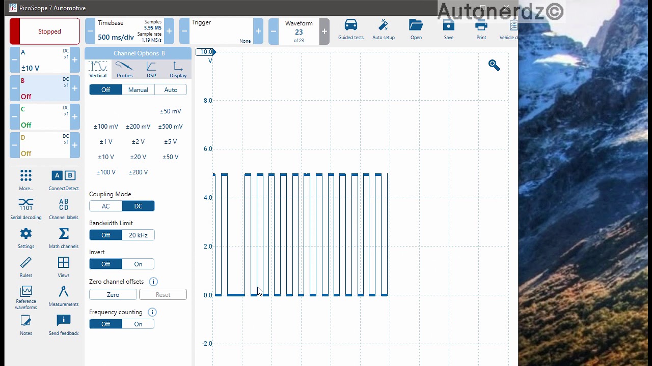 Picoscope Sample Rate for Beginners