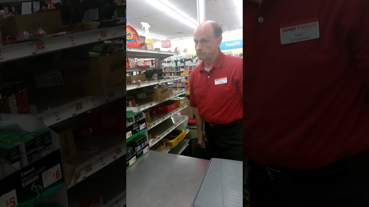 Family Dollar Manager cussing out customer