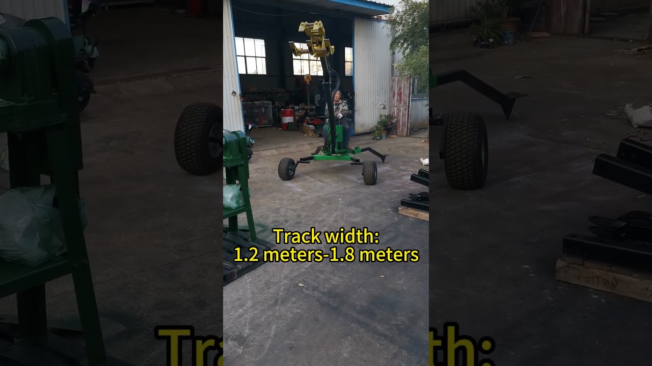 Towable backhoe  with gripper for excavator 360 rotation Orbit 1000
