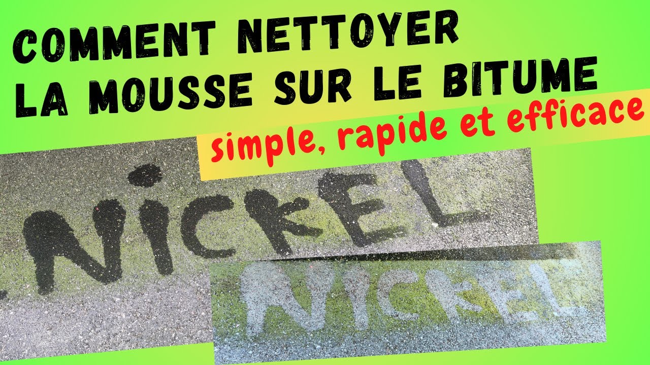 Éliminer la mousse sur le bitume , méthode simple