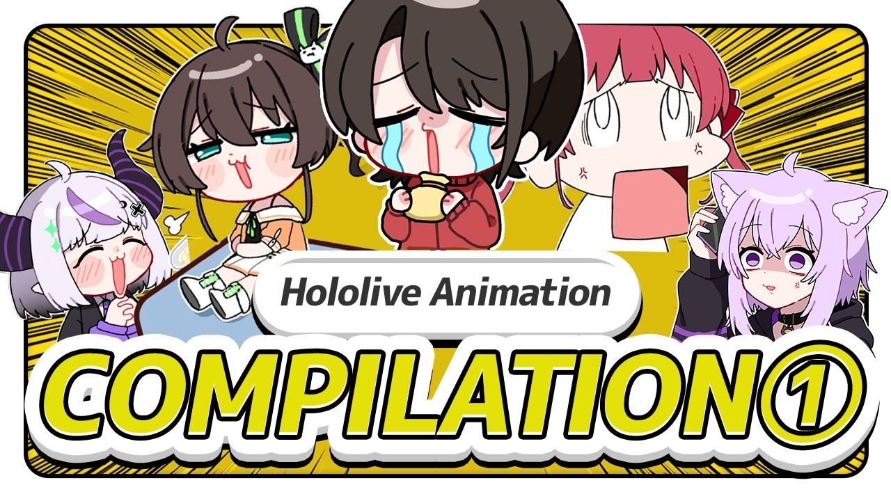 Hololive AnimationClip Compilation①【ENG sub|Uminyan】