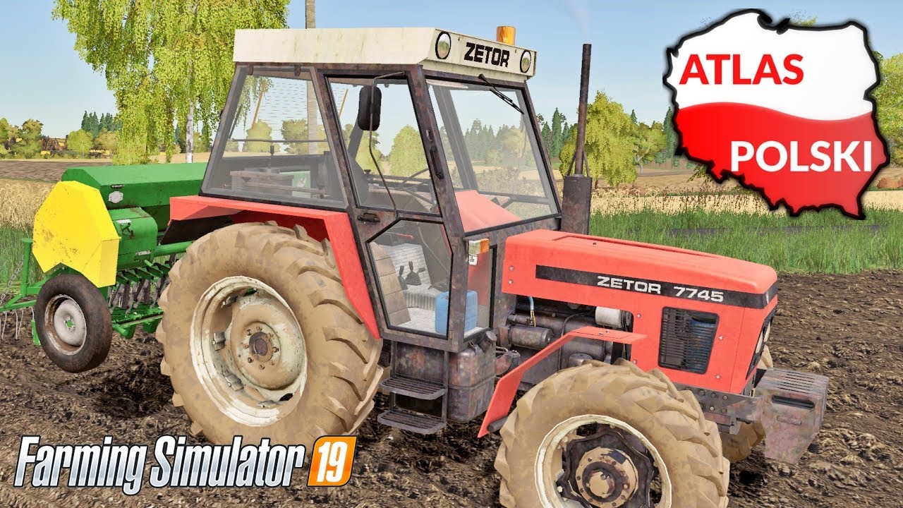 ZETOR 7745 - Nowy Ciągnik na gospodarstwie. -  Cybuchowo ☆ FS 19 ☆ Atlas Polski ㋡ Anton
